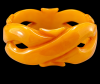 BB8 marbled butterscotch inifinity carved bangle